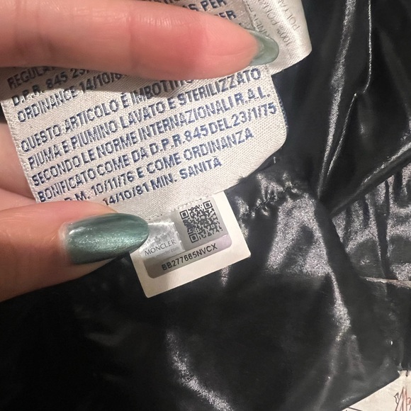 Moncler Black Jacket with Comic Detail - Picture 7 of 10